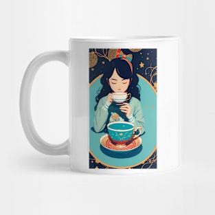 girl drinking tea Mug